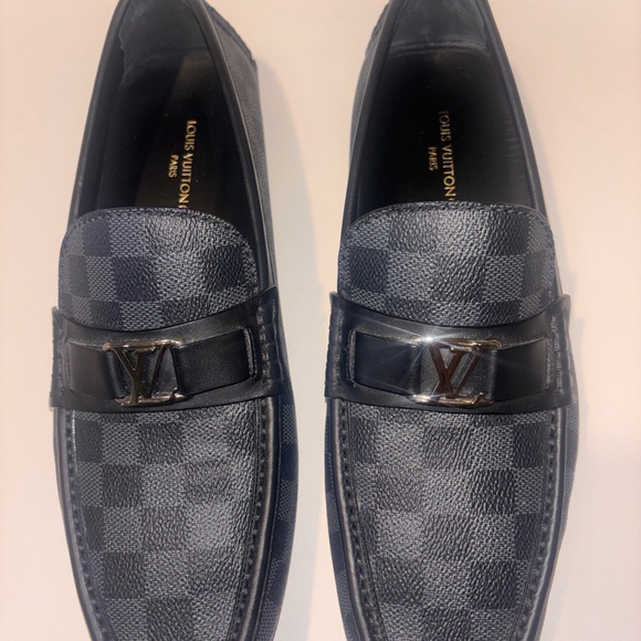 Louis Vuitton Black Checkered Loafers main image 5